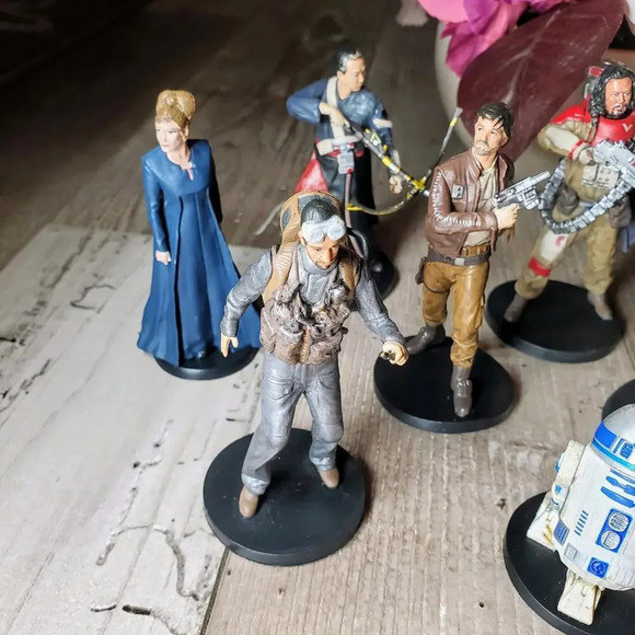 Disney Star Wars Figures Figurines Cake Topper Bundle 11 Pieces EUC - Picture 7 of 16